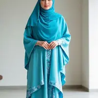 Ilustrasi Baju Kaftan (Sumber: Gemini AI)