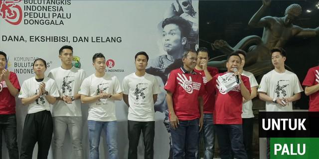 VIDEO: Para Pebulutangkis Indonesia Meriahkan Lelang Untuk Korban Gempa Palu