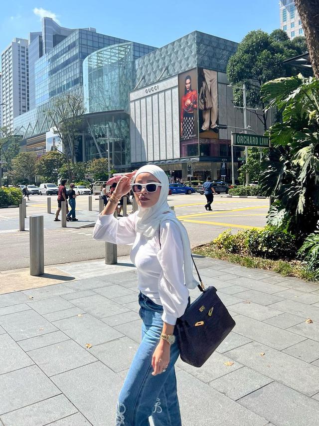 Olla Ramlan di Singapura (Instagram/ollaramlan)