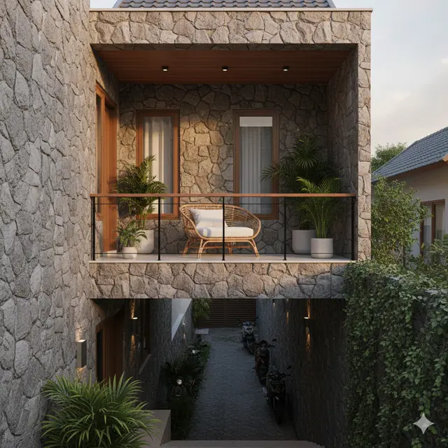 Inspirasi Rumah Kontemporer Murah dengan Mezzanine