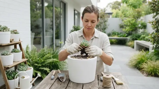 Tanaman yang Cocok Ditanam di Pot Semen (AI Generated)