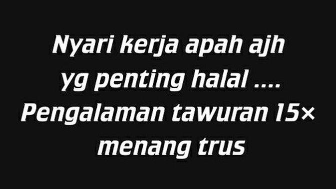 6 Status WhatsApp Orang Cari Kerja Ini Bikin Geregetan (sumber: Twitter/adficcy)