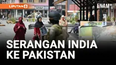 Ambulans di Dekat Masjid di Muridke, Pakistan Setelah Serangan India, Rusak Berat
