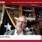 Presiden Timor-Leste, H.E. José Ramos-Horta, berbicara tentang pentingnya demokrasi dan hak asasi manusia dalam dunia yang terus berubah dalam Global Town Hall 2023. (Dok: Tangkapan layar Global Town Hall 2023)