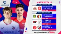 Jadwal dan Live Streaming Eredivisie 2024/2025 Matchweek 15 di Vidio