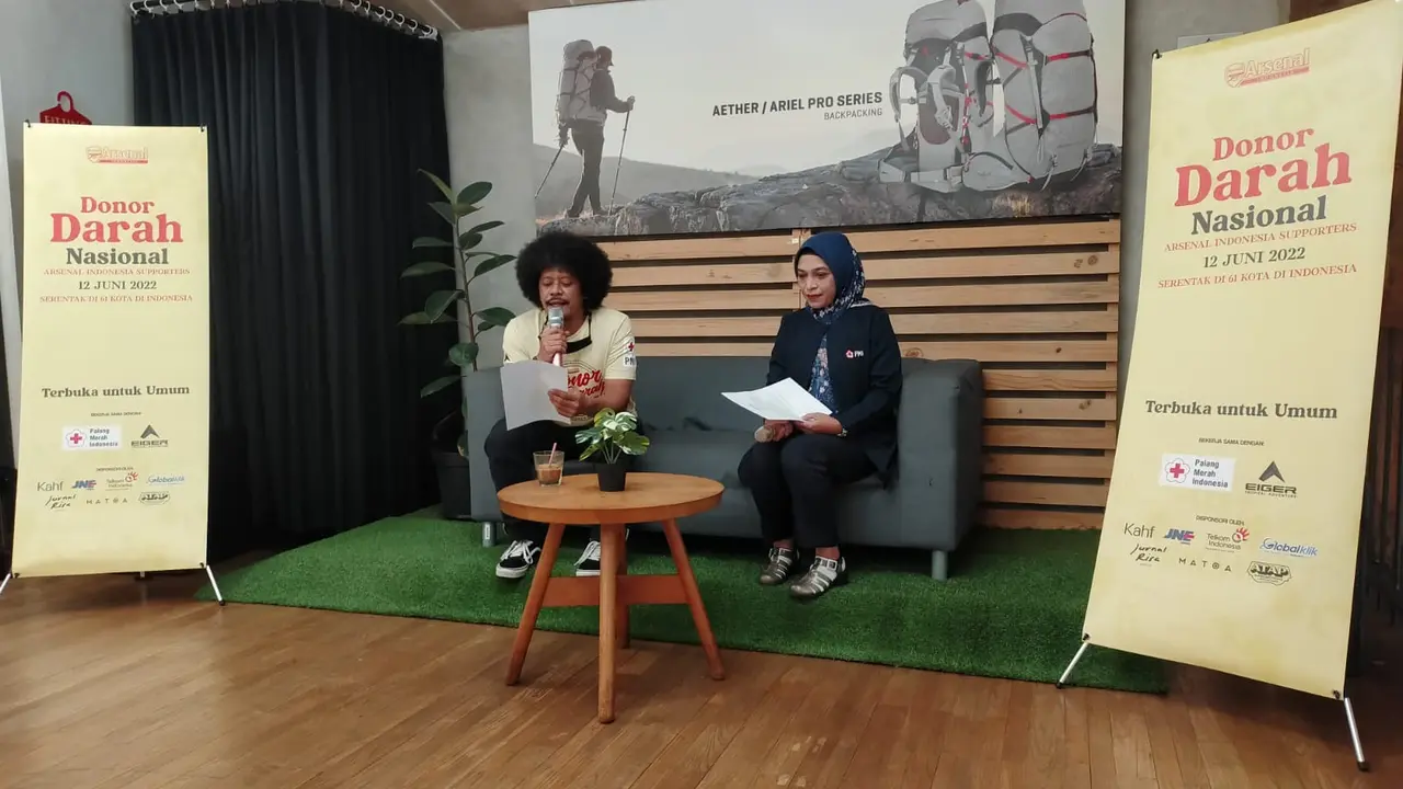 Eddi Brokoli selaku Ketua Komite AIS Donor Darah Nasional