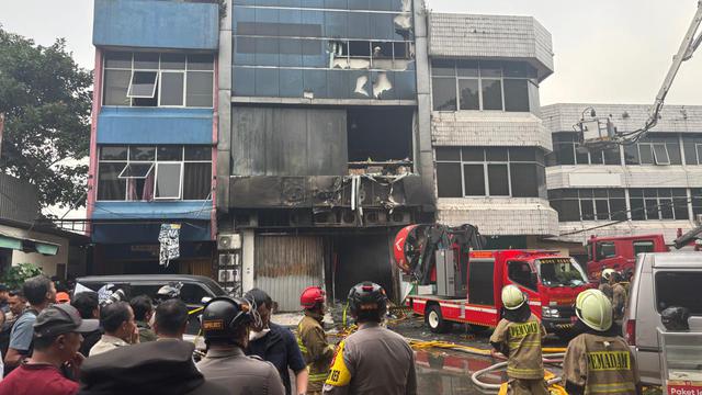 Kebakaran Gedung PT Terra Drone di Cempaka Baru, Cempaka Putih, Jakarta Putih.