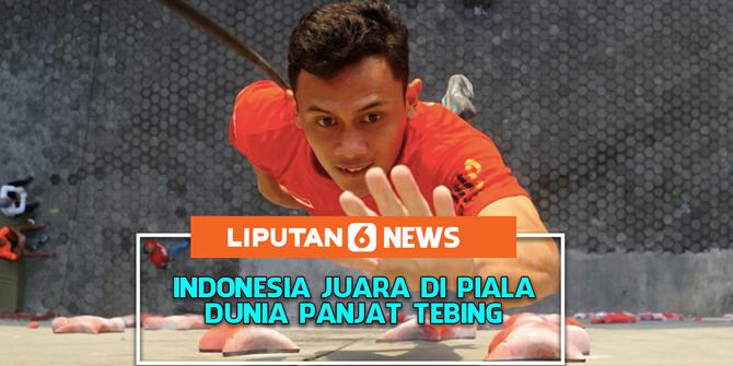 VIDEO: Veddriq Leonardo, Atlet Indonesia Juara di Piala Dunia Panjat Tebing