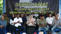 Warga masyarakat pulau Rempang merasa perlu membentuk aliansi untuk antisipasi pengusiran paksa atau penggusuran sebagai dampak diberikannya pulau Rempang ke swasta atas nama Proyek Strategis Nasional. Foto: liputan6.com/ajang nurdin&nbsp;