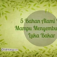 Bahan Alami yang Mampu Menyembuhkan Luka Bakar