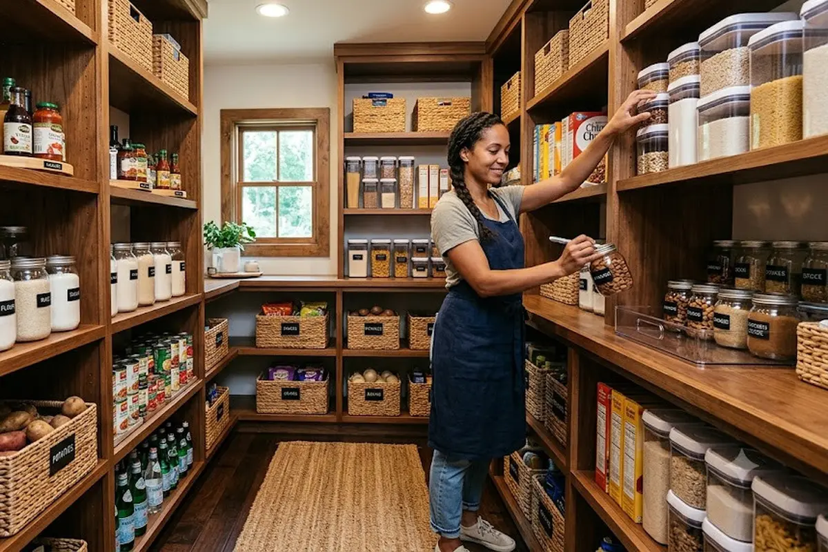 Mengatur Isi Pantry (AI Generated)
