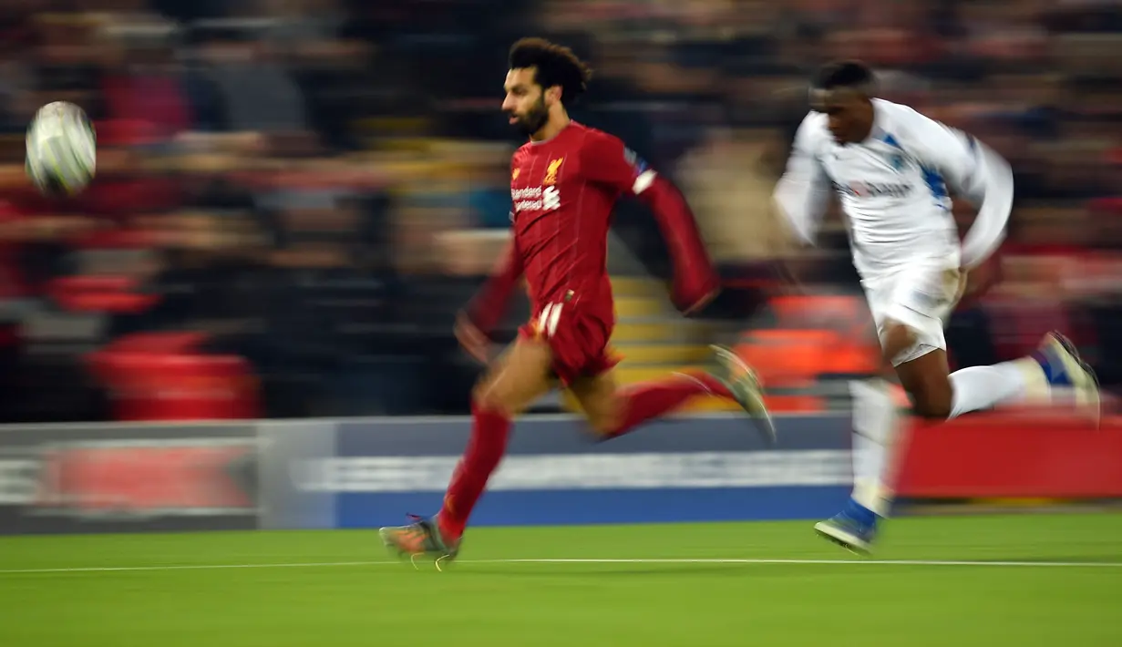 Pencetak gol terbanyak Liverpool di Liga Champions ditempati Mohamed Salah. Penyerang Mesir itu memang dikenal sebagai pemain yang cukup produktif. (Foto: AFP/Oli Scarff)