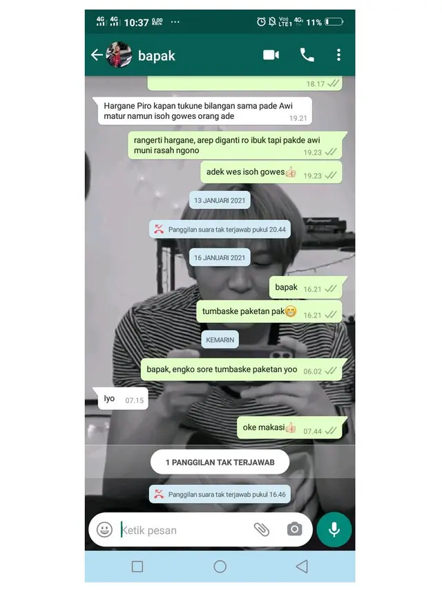 6 Chat Anak Minta Paketan ke Ayah Ini Bikin Senyum