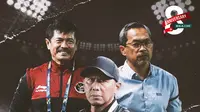 Timnas Indonesia - Indra Sjafri, Aji Santoso, Rahmad Darmawan (Bola.com/Decika Fatmawaty)
