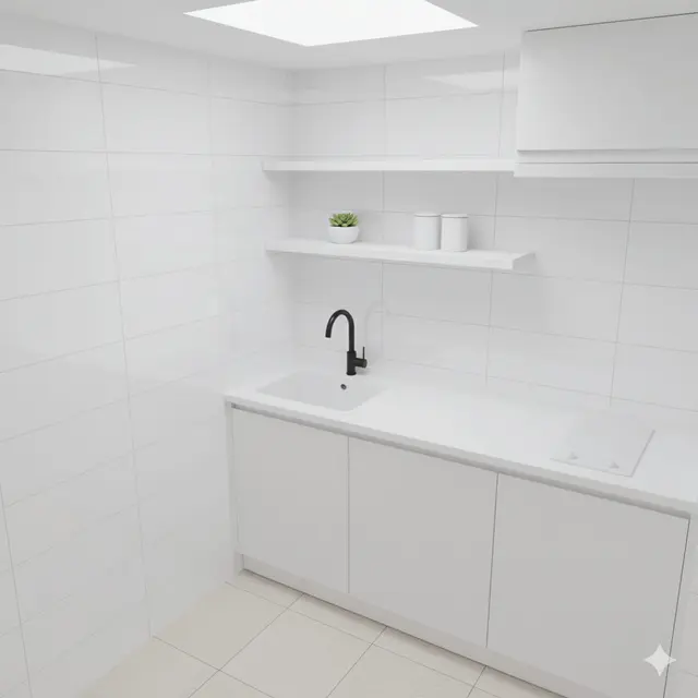 Dapur Kecil Ukuran 1x1 Sederhana. Gemini