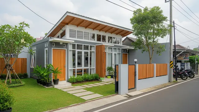 Gambar Desain Rumah Ala Villa/ Ilustrasi AI