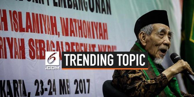 VIDEO: Mbah Moen Wafat, Ucapan Duka Warganet Jadi Trending Topic
