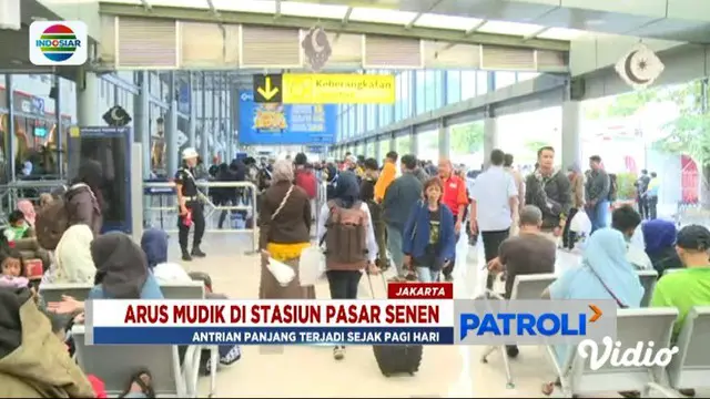 Kamis (30/5) ini ada 25 ribu penumpang yang diberangkatkan ke sejumlah kawasan di Pulau Jawa dari Stasiun Pasar Senen.