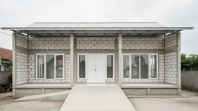 Desain Rumah Sederhana Rp 50 Juta di Desa untuk Lansia Stroke (Image by Gemini AI)