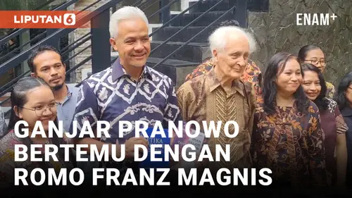 VIDEO: Capres Ganjar Pranowo Bertemu Tokoh Filsafat Moral Romo Franz Magnis