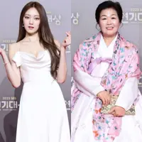 Lihat di sini beberapa potret adu gaya para aktor dan aktris menghadiri SBS Drama Awards 2023 mengenakan outfit colorful, selain hitam.