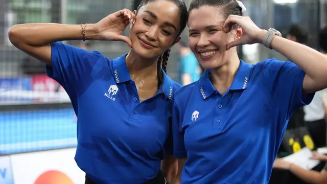 Duo tangguh Michelle Joan & Andi Annisa tampil dominan dan membuktikan kekompakan mereka dengan menyabet Juara 1 Padel Women’s Double. (ist)