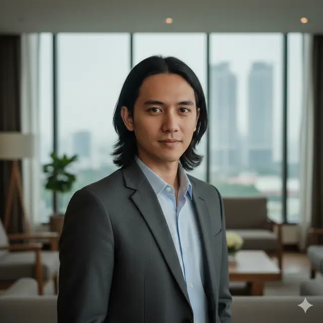 Model Rambut Pria Comma Hair Panjang (Foto: Gemini AI)