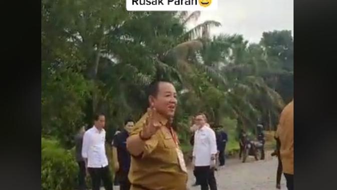 Viral Momen Gubernur Lampung Panik Ditanya Jokowi, Enggak Tahu Nama Daerah yang Dipimpinnya (doc: tangkapan layar)