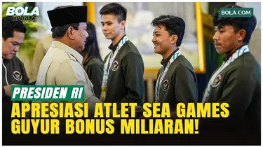 Cair! Prabowo Serahkan Bonus Rp1 Miliar untuk Atlet Emas SEA Games 2025