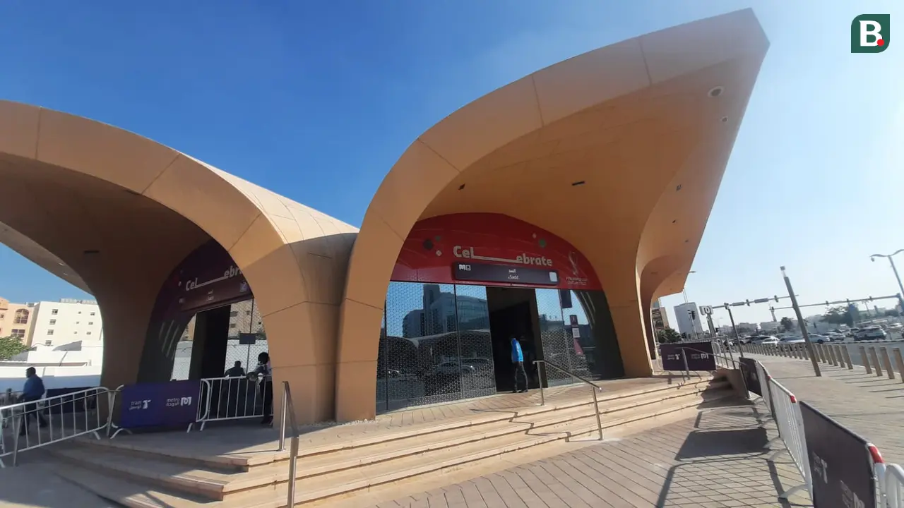 Salah Satu Stasiun Metro di Qatar