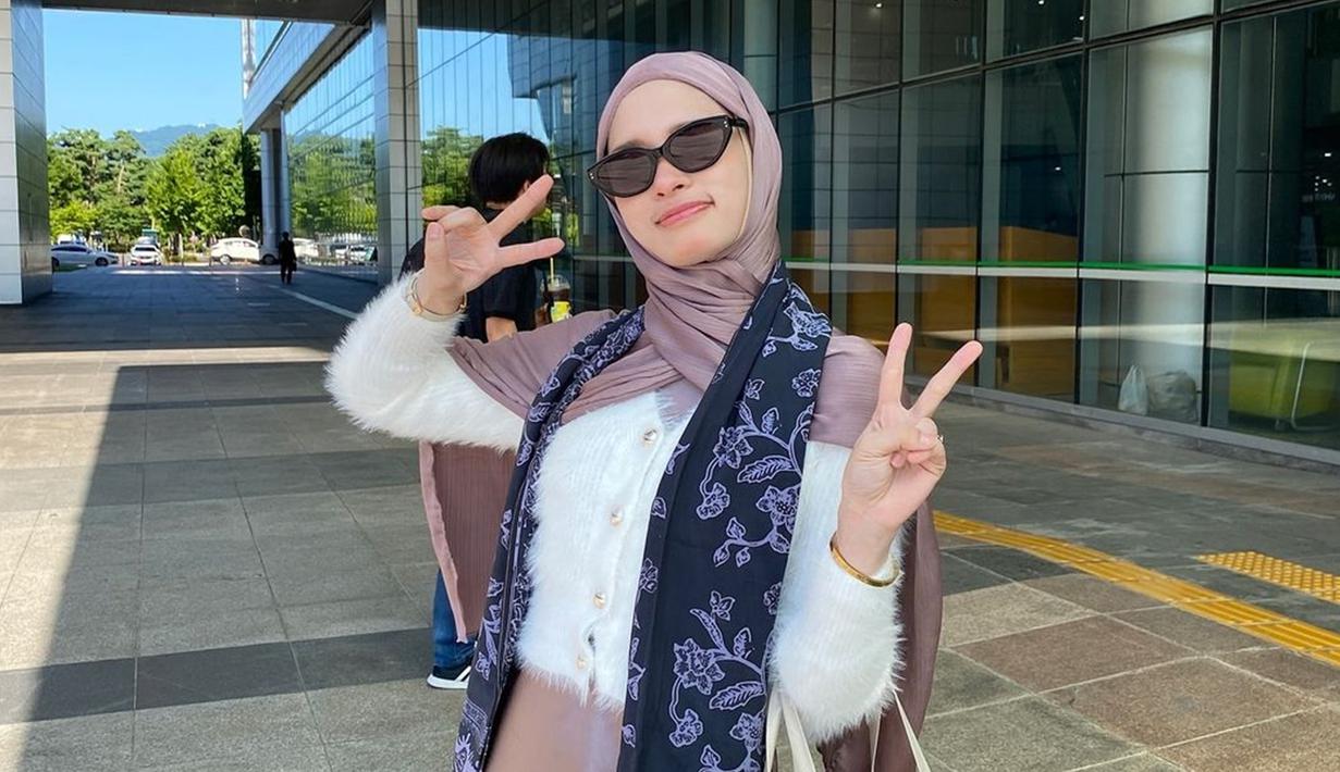 Momen Inara Rusli saat di Korea Selatan, Ikut Kampanye Kebaikan