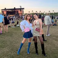 Shandy Aulia saat hadir di Coachella. [@shandyaulia]