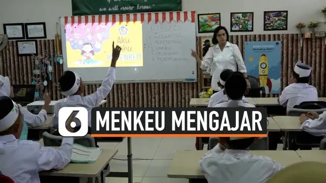 VIDEO: Ketika Sri Mulyani Kenalkan Pajak ke Siswa SD