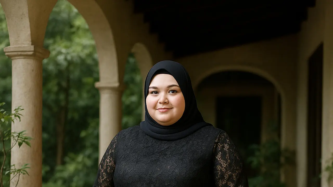 Model Gamis Batik Kombinasi Brokat