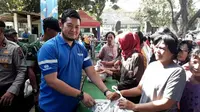 PT Wijaya Karya menyalurkan ribuan paket pangan murah kapada masyarakat yang membutuhkan di Kecamatan Mojoroto, Kediri, Jawa Timur. Dok Wika