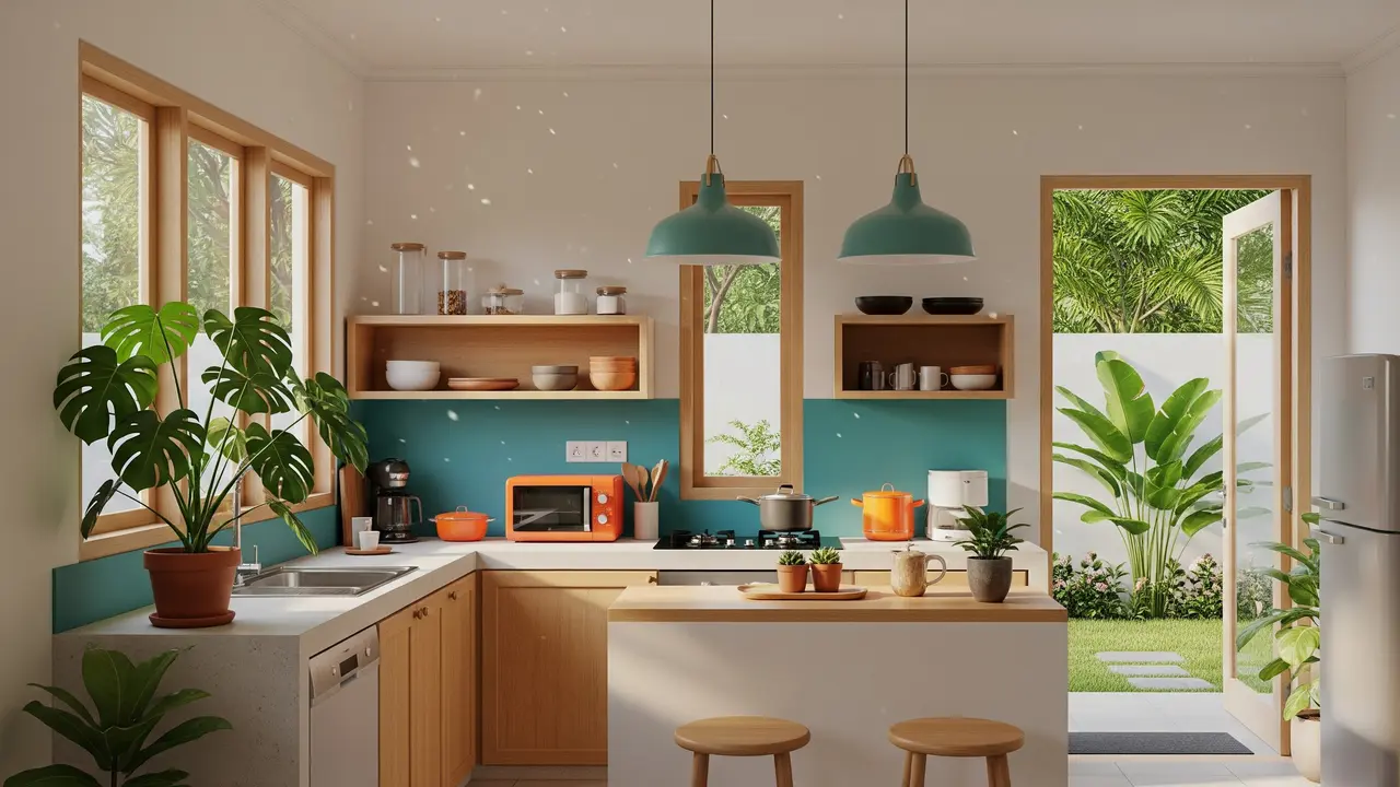 Desain Dapur Kecil Tapi Nyaman Dipakai Bersama Mertua