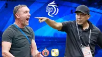 Adu Taktik Thomas Doll dan Rahmad Darmawan saat Persija Vs Barito Putera di BRI Liga 1: Satu di Pinggir Lapangan, Satu dari Tribune Stadion