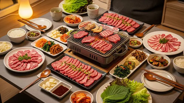 Ilustrasi Korean BBQ