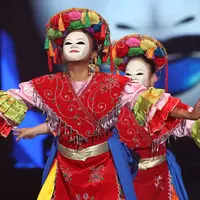 Agnez Mo, menjadi salah satu penyanyi yang ikut memeriahkan malam puncak HUT SCTV ke-27. Setelah memberikan penampilannya di pembuka  acara bersama grup band NOAH, Agnez pun menyuguhkan persembahan lainnya. (Bambang E.Ros/Bintang.com)