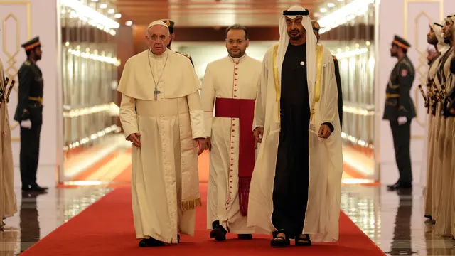 Pertama Kali, Paus Fransiskus Kunjungi Uni Emirat Arab