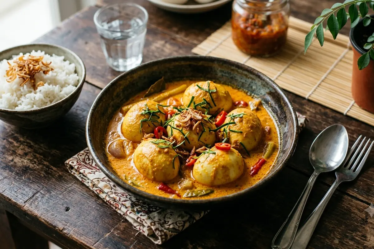 Resep Telur Rebus Bumbu Santan/AI Generated