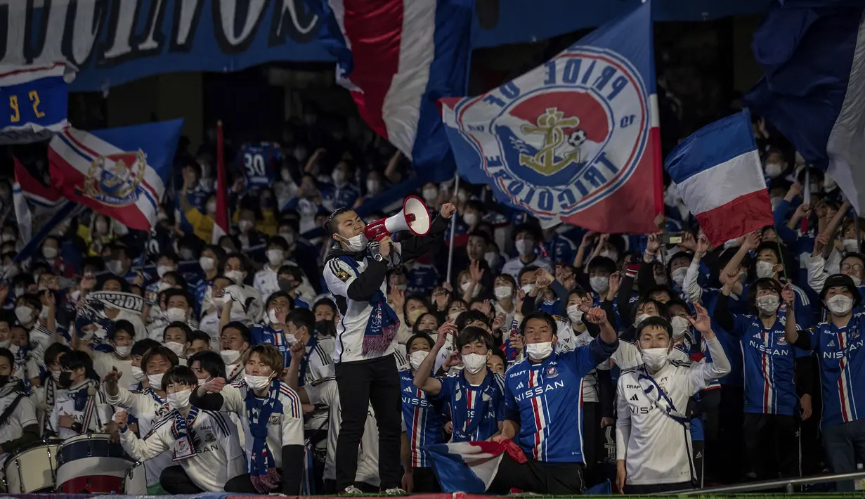 Yokohama F. Marinos akan bertandang ke markas F.C.Tokyo pada Sabtu (3/6/2023) pukul 13.00 WIB di Stadion Ajinomoto, dan disiarkan langsung di channel YouTube J.League International. (AFP/Yuichi Yamazaki)