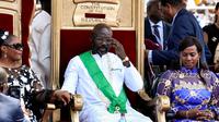 Presiden Liberia terpilih, George Weah. (AFP/ISSOUF SANOGO)