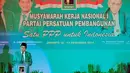 Ketua Umum PPP, Djan Faridz yang terpilih di Muktamar Jakarta saat membuka Mukernas I, Rabu (10/12/2014). (Liputan6.com/Johan Tallo)