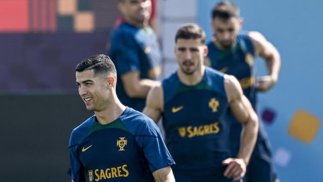Foto: Intip Sesi Latihan Portugal Jelang Pembukaan Piala Dunia 2022 Qatar, Cristiano Ronaldo Masih Bestie dengan Bruno Fernandes