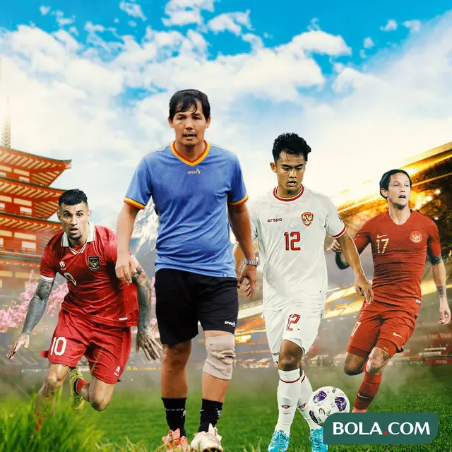 Ilustrasi - Ricky Yakobi, Pratama Arhan, Irfan Bachdim, Stefano Lilipaly, nuansa Liga Jepang