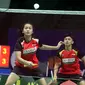 Ganda campuran U-17 klub PB Djarum Kudus Nahya Muhyifa/Andhika Wirapati bertanding pada Yuzu Isotonic Akmil Open 2021 di GOR Djarum, Magelang, Jawa Tengah, Minggu (31/10/2021). (foto: istimewa)