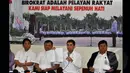 Yuddy Chrisnandi memperlihatkan data keberhasilan kementerian PANRB dalam 100 hari pertama, Jakarta, Selasa (27/1/2015). (Liputan6.com/Miftahul Hayat)