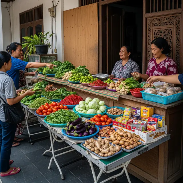 Desain Warung Sayur Minimalis Ramai Pengunjung