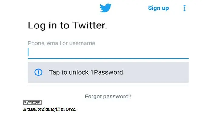 Autofill 1Password di Android Oreo (Foto: Forbes)